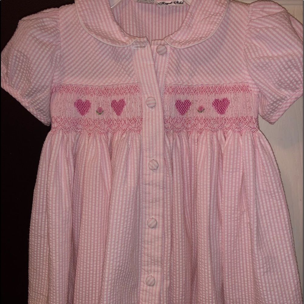 Hand smocked dress, 12 months